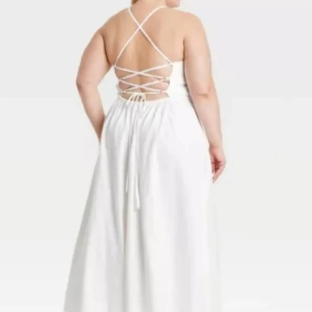 a new day White Backless Maxi Dress